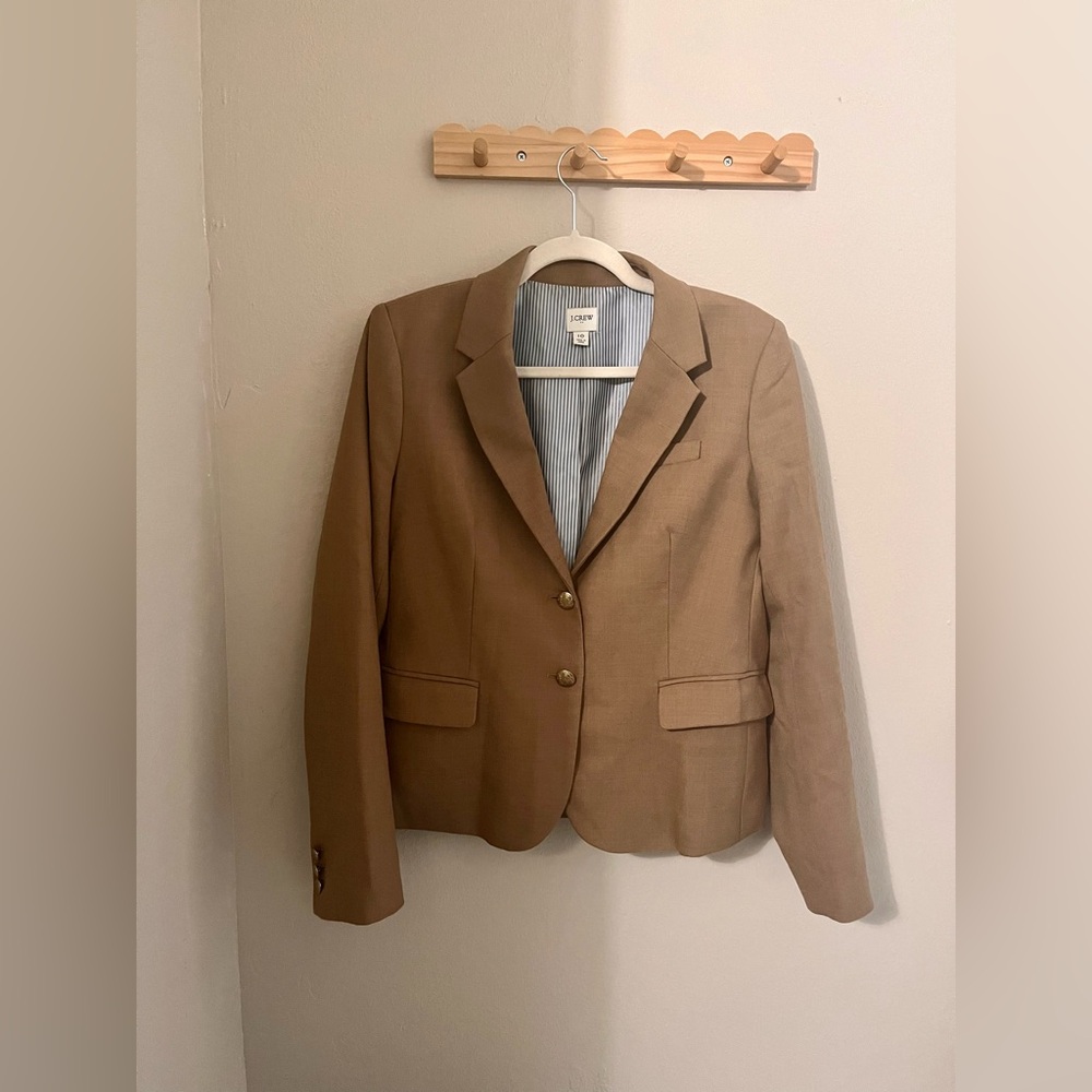 J. Crew Camel Tan Structured Blazer
